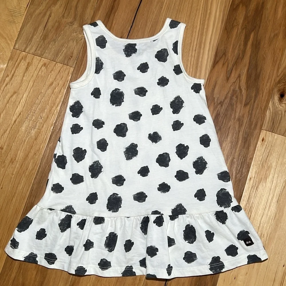 NWOT TEA Dress Ruffle Dropped Waist